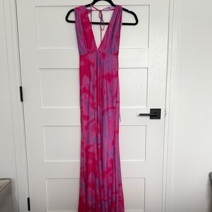 Hello Molly Pink and Purple Maxi Dress